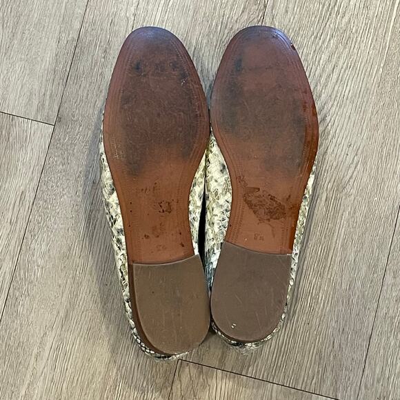 Sam Edelman Womens Snake Print Loafers 8.5M Comfort Shoes Luxury Designer - Picture 8 of 8